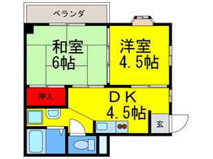 ニッシンハイツの物件間取画像